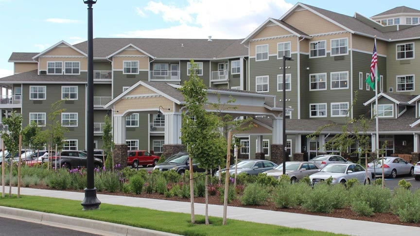 Exterior view of Springwood Landing Gracious Retirement Living